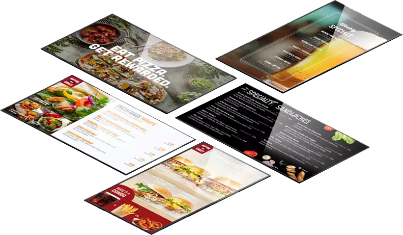 Customizable Software and Electronic Menu Board