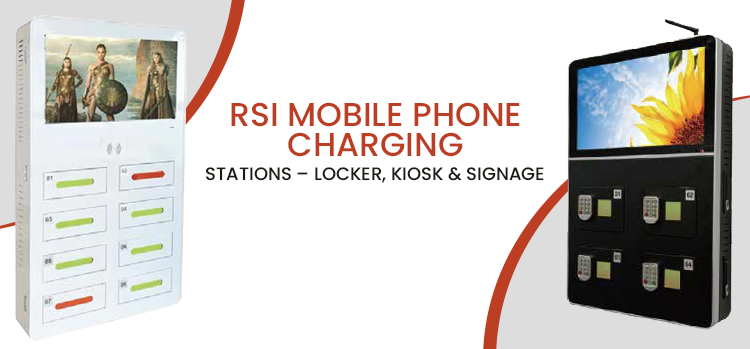 RSI Mobile Phone Charging Stations – Locker, Kiosk and Signage RSI Mobile Phone Charging Stations – Locker, Kiosk and Signage